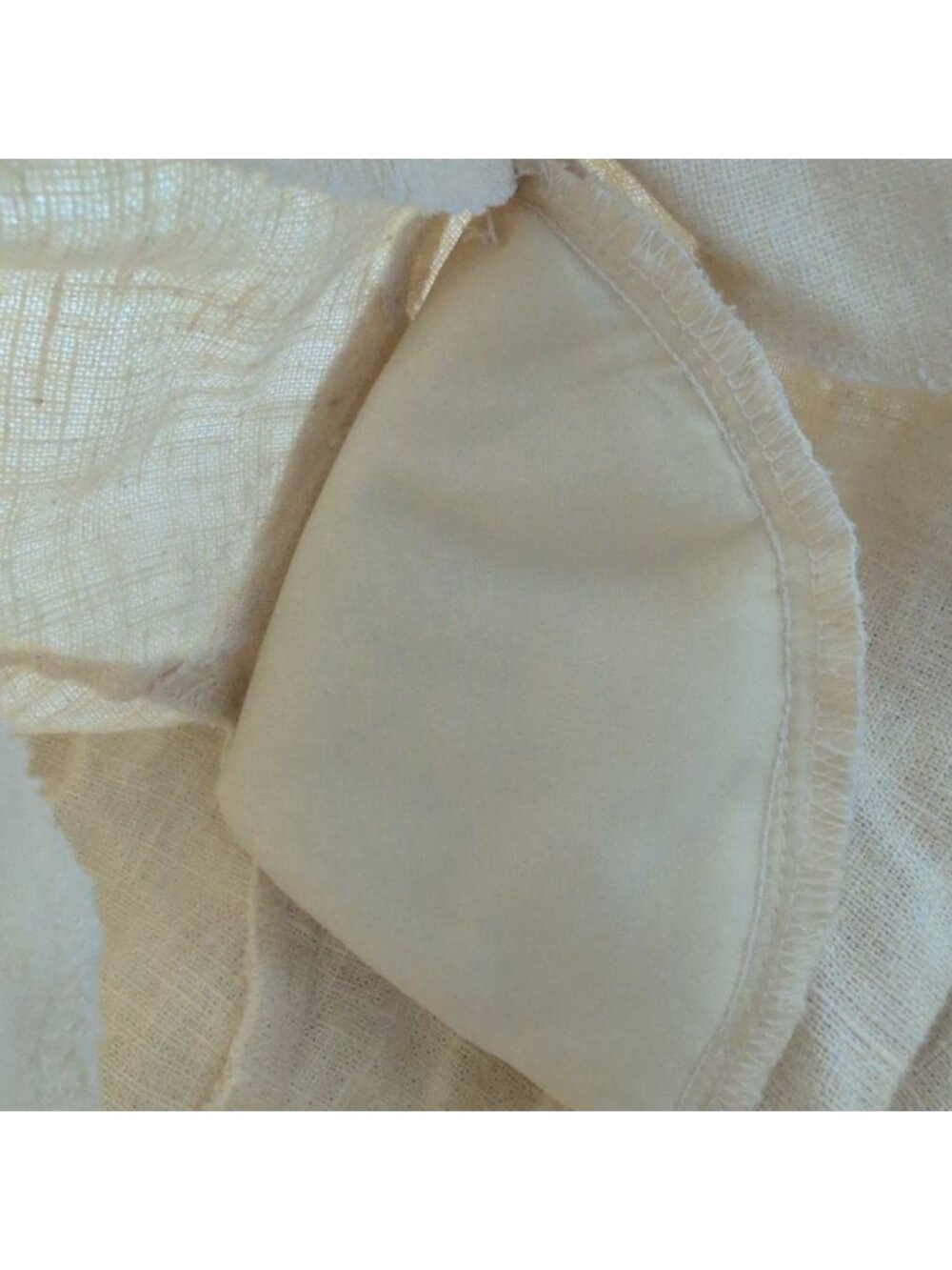 Vintage 100% Linen Midi Shirt Dress Womens Size Medium Yellow Minimalist Cottage - Picture 9 of 14